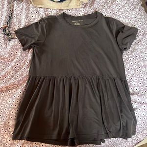 AE Black Flowey Shirt